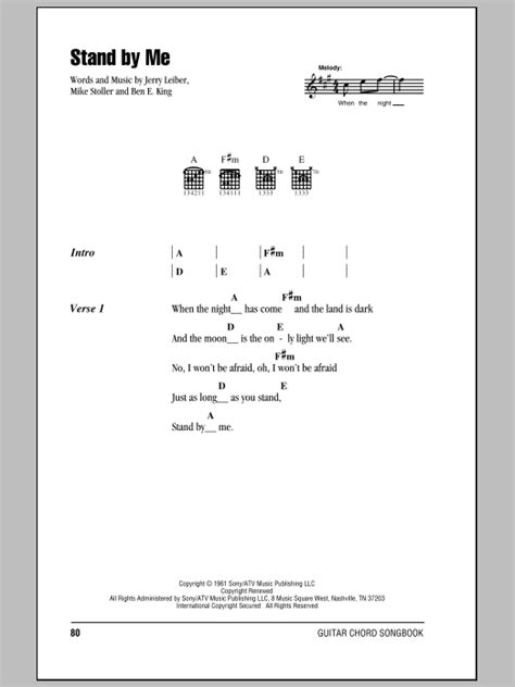 how to play stand by me on guitar|Stand By Me Chords and Lyrics by Ben E. King – super easy and .